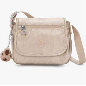 Kipling Sabian Metallic Gold Crossbody Purse